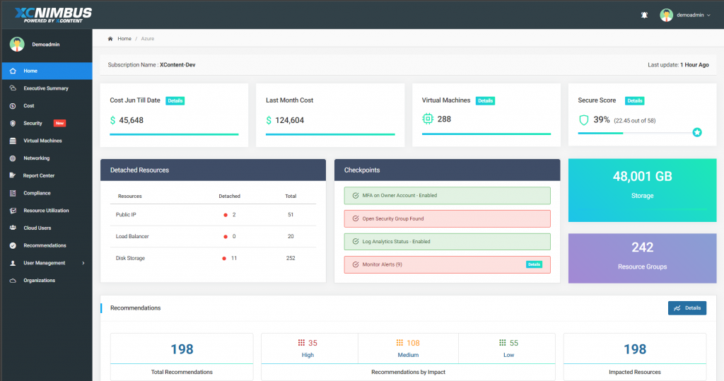 xcnimbus dashboard 1